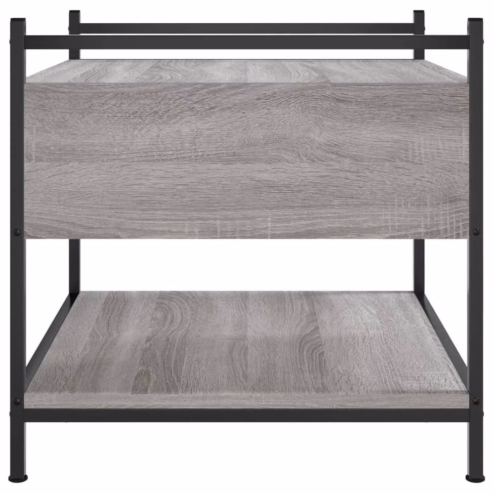 Berkfield Home Grey Sonoma Coffee Table, W/D/H: 50 x 50 x 50 cm – 4