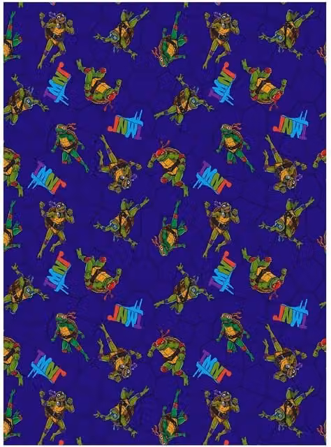 Rise Of The Teenage Mutant Ninja Turtles Multicoloured Fleece Blanket for Adults
