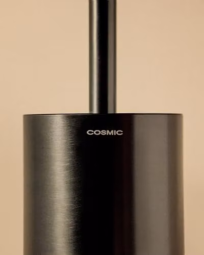 COSMIC Architect Wall-Mounted Bathroom Brush and Holder in Silver Metal – 3