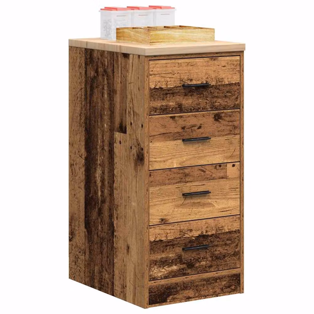 Berkfield Home Garage Storage Cabinet in Brown Solid Pine Wood, W/D/H: 40 x 51 x 85 cm – 4