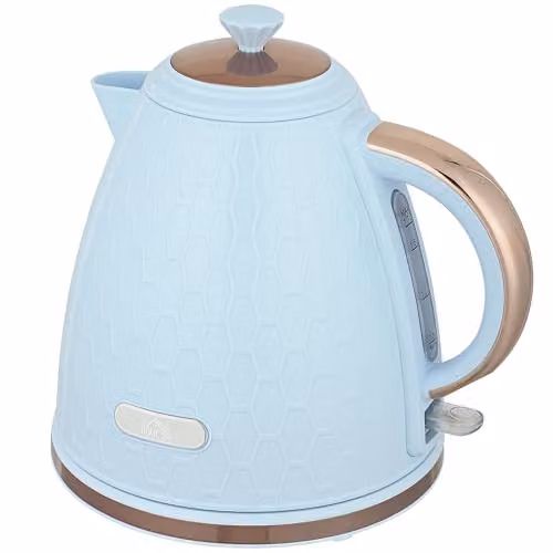 HOMCOM Electric Kettle with Auto Shut-off and Limescale Filter, 1.7 l, Blue