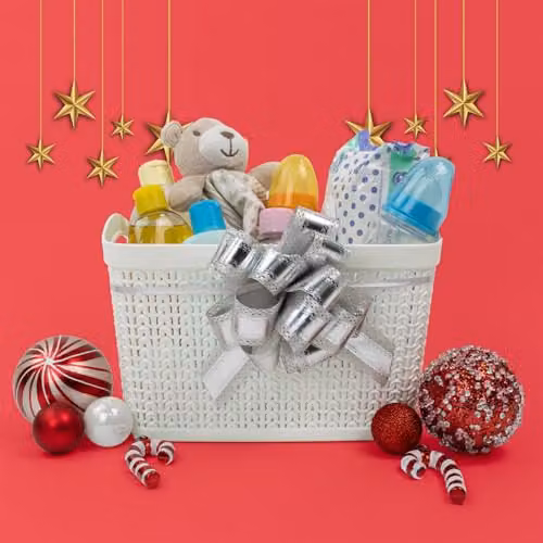 JVL Knit Design Loop Plastic Rectangular Storage Basket with Handles, White, 6.6L, W: 20 cm, D: 26 cm, H: 17 cm – 2