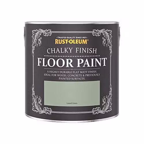 Rust-Oleum Water-Based Scratch-Proof Floor Paint in Matt Finish, Green, 2.5L – 3