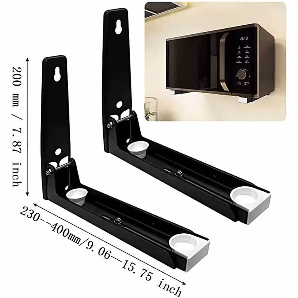 Kelvenix Heavy Duty Adjustable Stretch Oven Shelf, Black, W: 1000 cm, D: 52 cm – 2