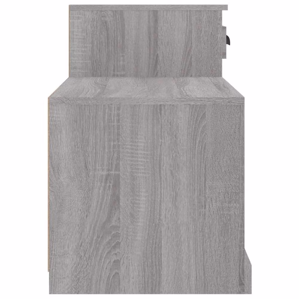 Berkfield Home Grey Modern Shoe Cabinet with Hinged Doors and Internal Shelves, W/D/H: 100 x 42 x 60 cm – 3