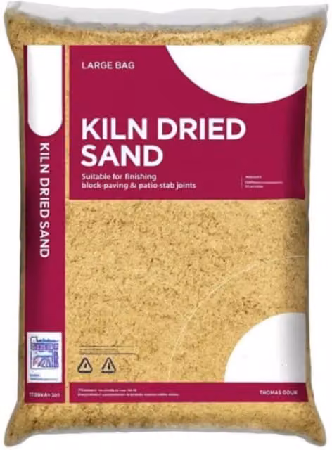 Unbranded Kiln Dried Paving Sand, Beige, 10 x 20kg Bags