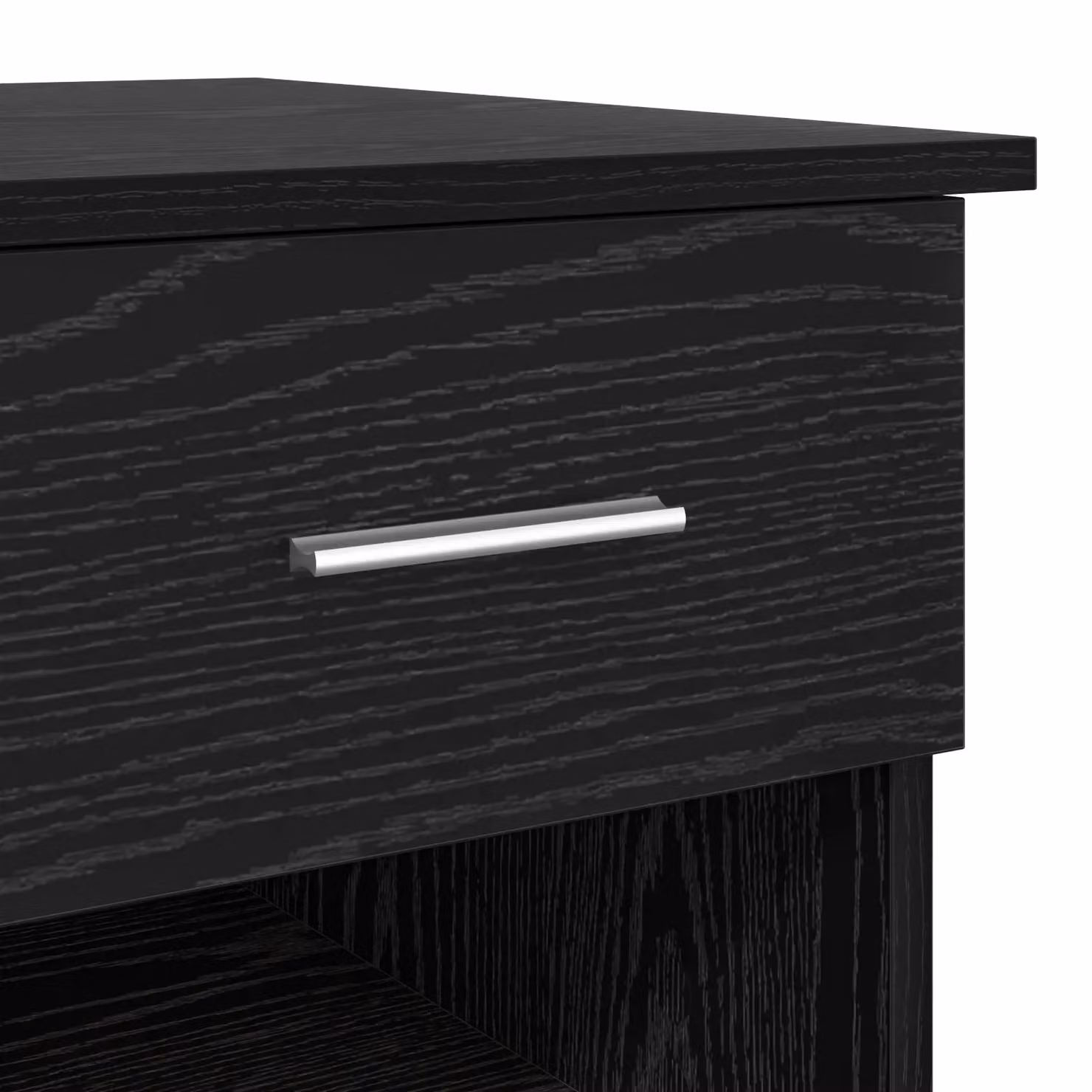 Berkfield Modern Black Oak Writing Desk with Storage, W/D/H: 90 x 49.5 x 75 cm – 5