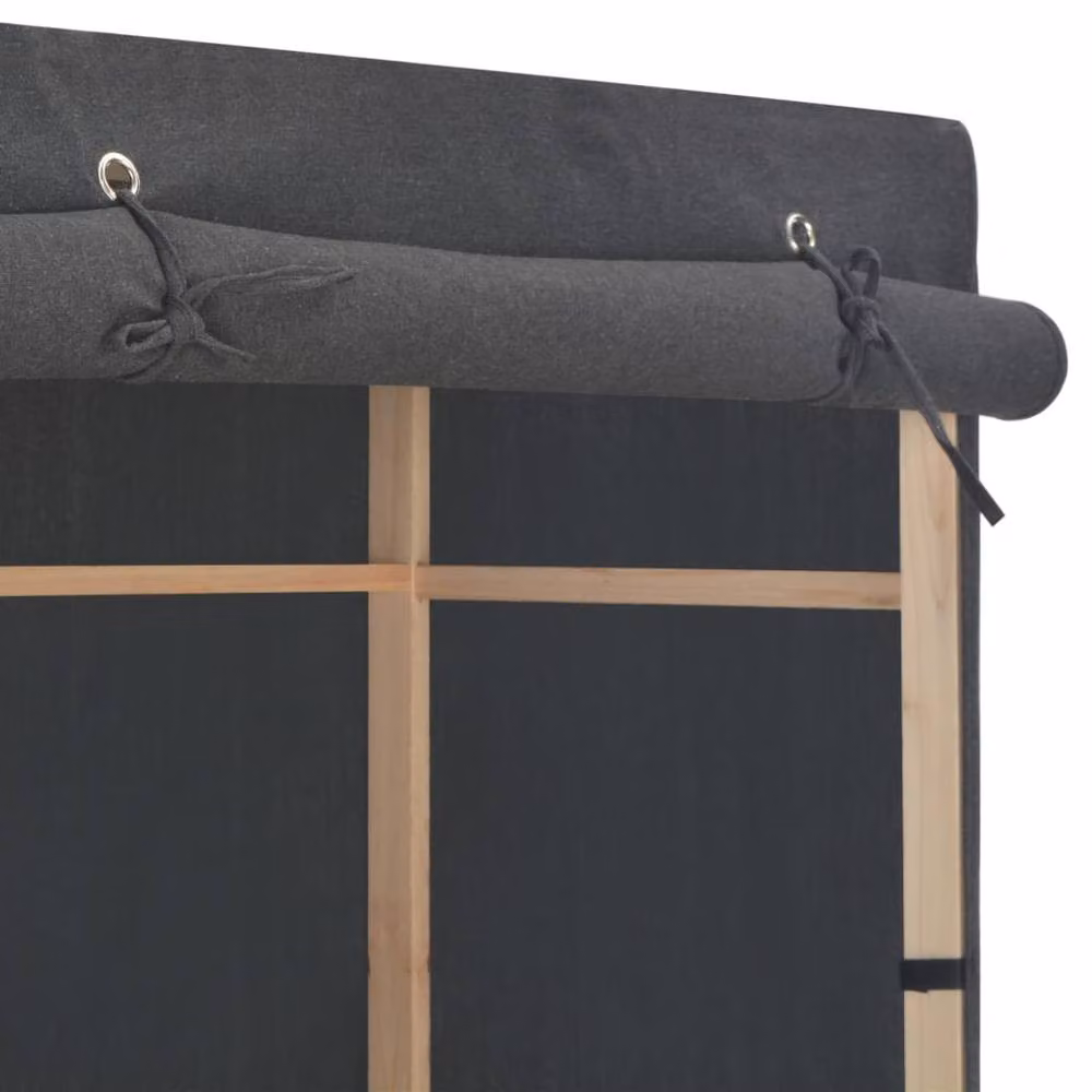 Berkfield Home Grey Fabric Wardrobe W/D/H: 79 x 40 x 170 cm – 3