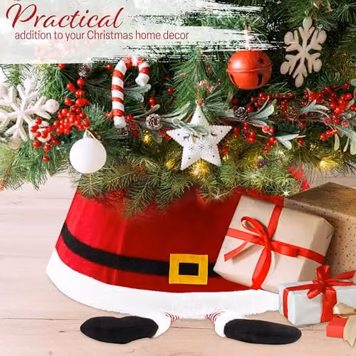 Deko Trends Christmas Tree Skirt in Red Santa and Multicolour – 2