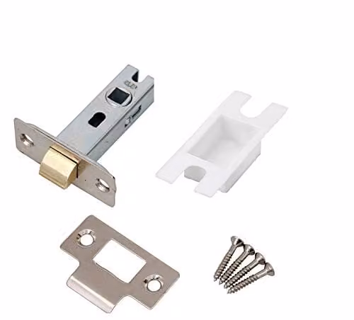 Golden Grace Tubular Mortice Latch with Dust Cap in Nickel Plated Silver