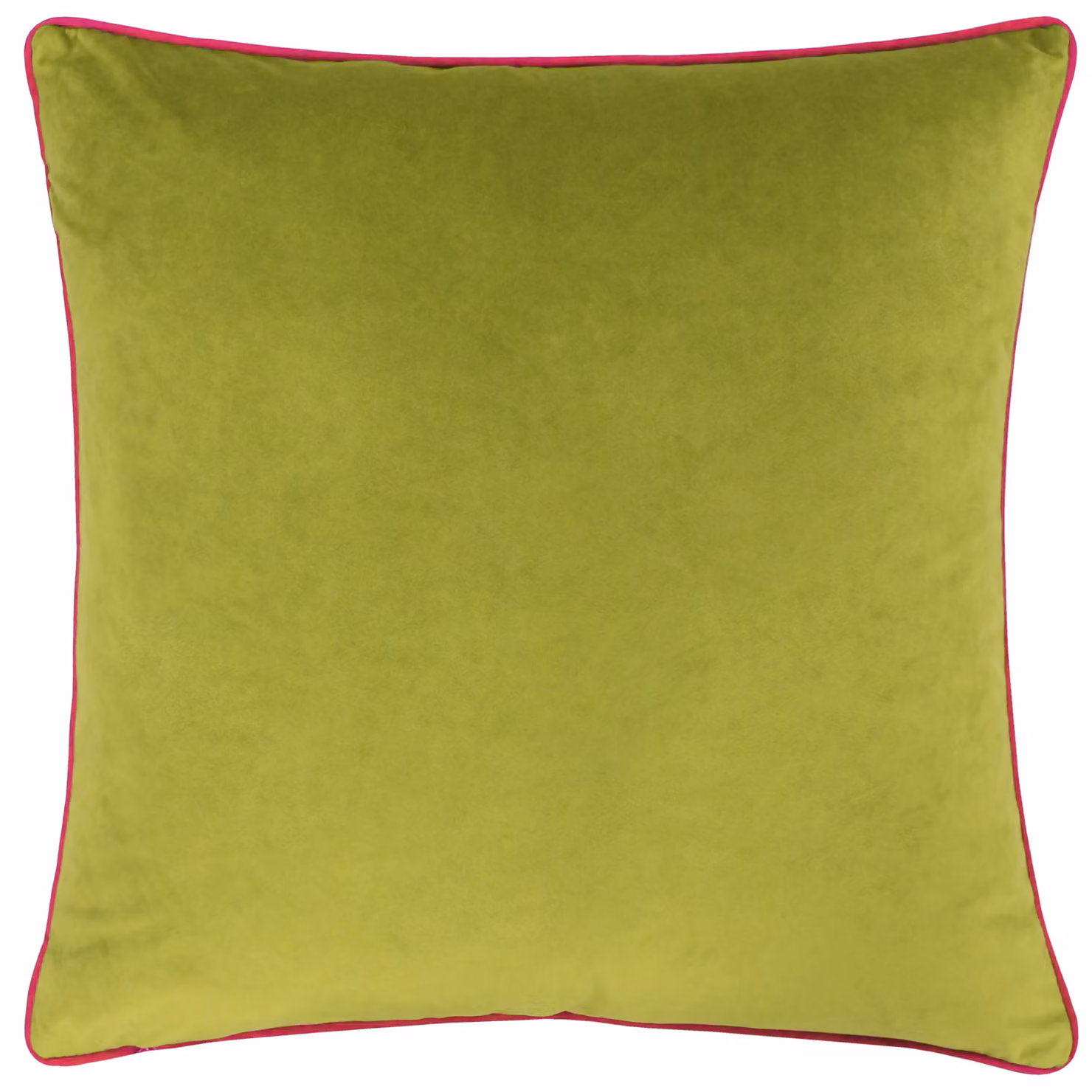 Furn Meridian Velvet Piped Square Cushion in Green and Pink, W/D/H: 45 x 45 x 45 cm – 2