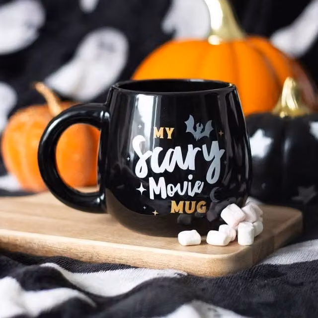 Uniqueful My Scary Movie Mug in Black, 550ml