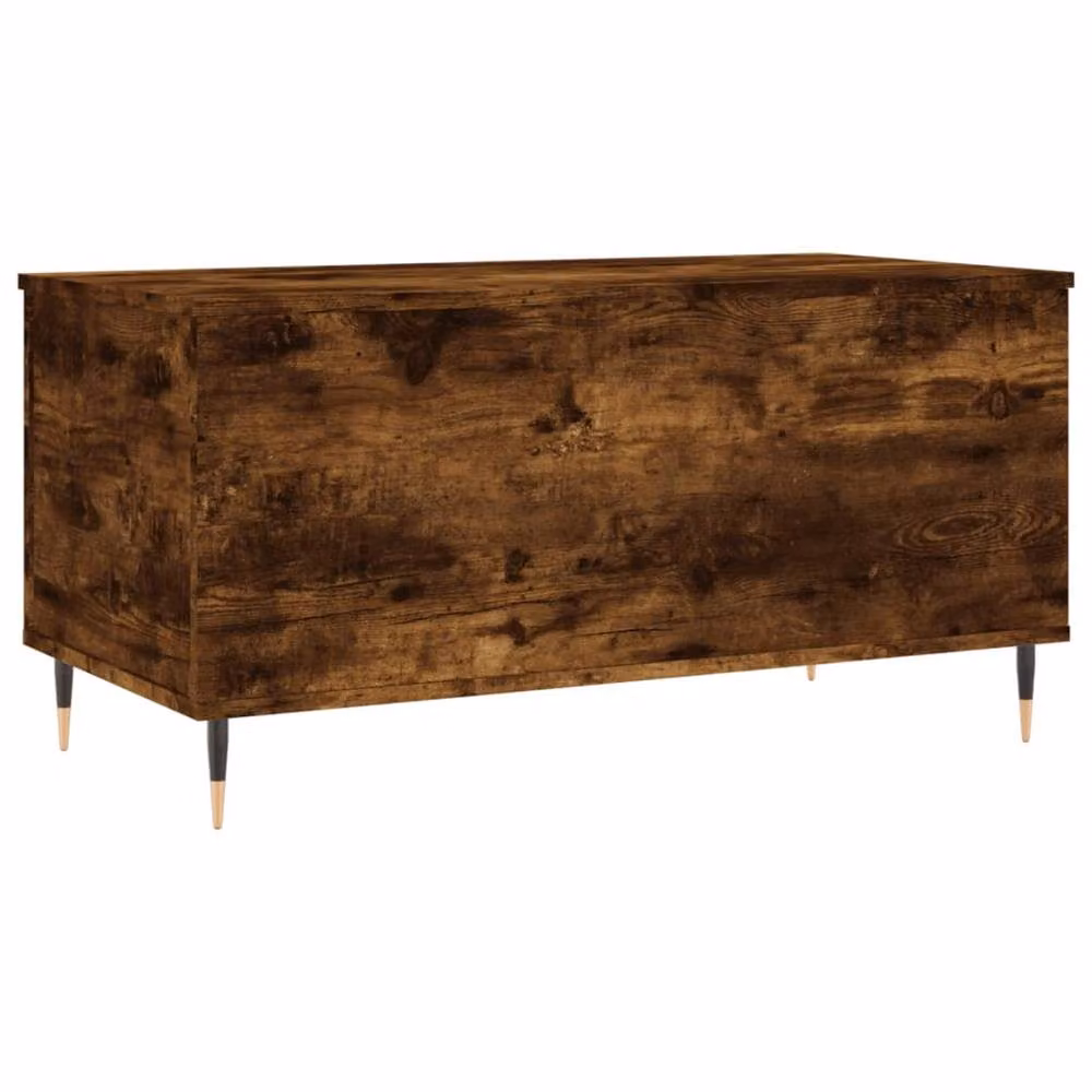 Berkfield Home Smoked Oak Coffee Table in Brown, W: 90 cm, D: 44.5 cm, H: 45 cm – 3