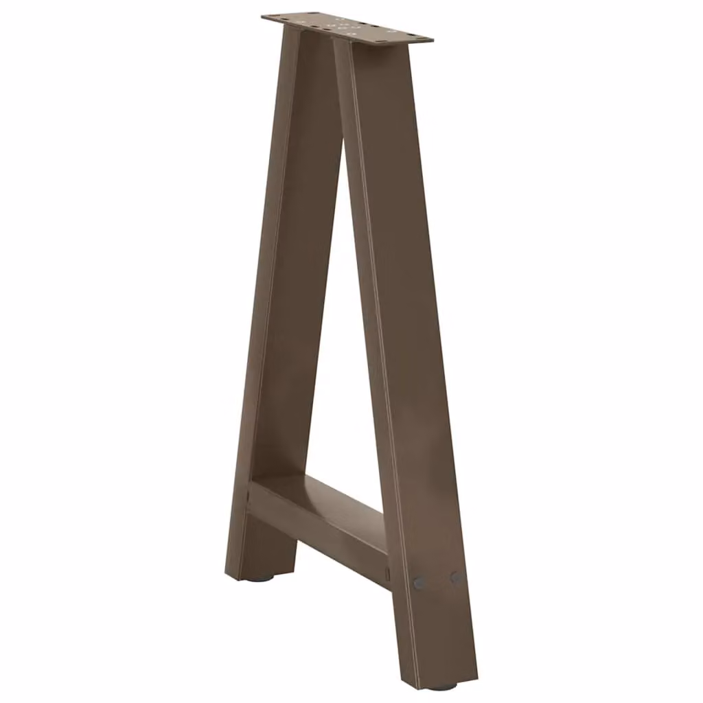 Berkfield Home A-Shaped Steel Coffee Table Legs, 2 Pieces, Black, W: 50 cm, H: 72-73 cm – 3