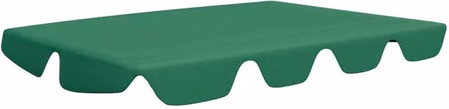 Berkfield Home Replacement PVC-Coated Garden Swing Canopy, Green, W: 150 cm, D: 105 cm, H: 70 cm