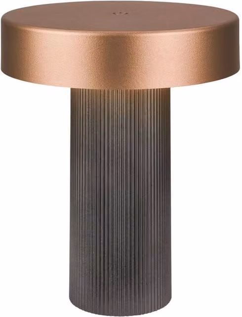 BRILONER Rechargeable Dimmable LED Table Lamp in Beige and Anthracite Bronze, W/D/H: 16 x 20 x 16 cm – 1