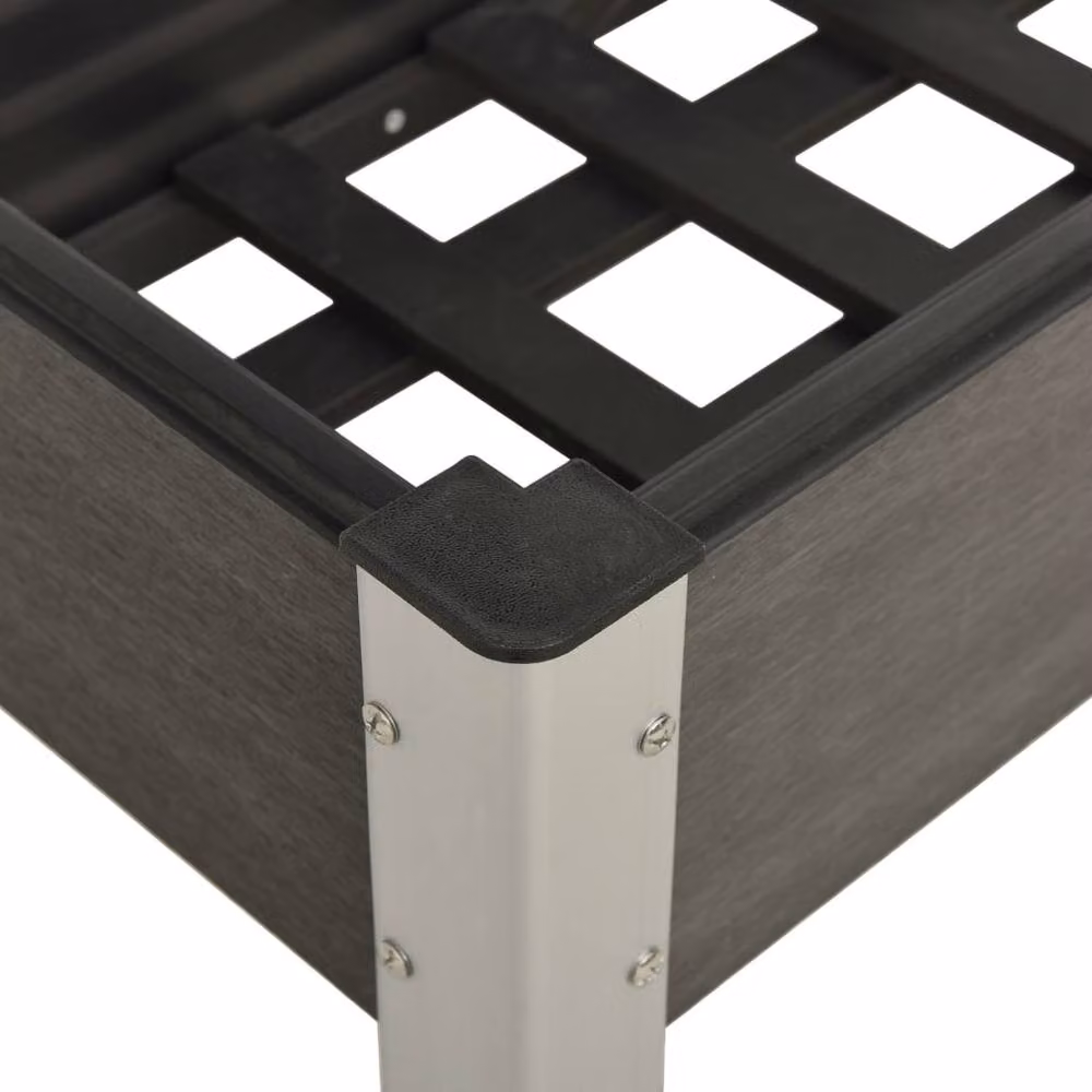 Berkfield Home Garden Grey WPC Raised Bed, W/D/H: 75 x 40 x 75 cm – 2
