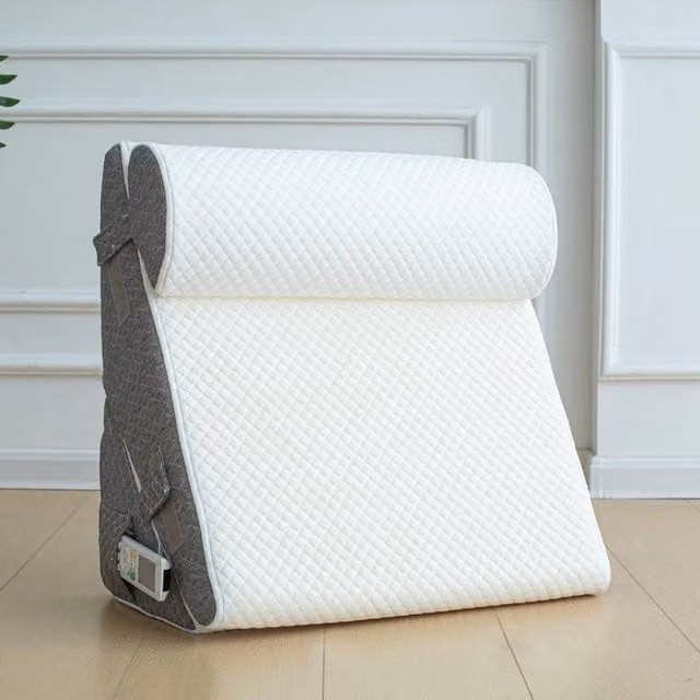 KORVIXA Large White Gel Foam Wedge Pillow Support Cushion for Adults – 1