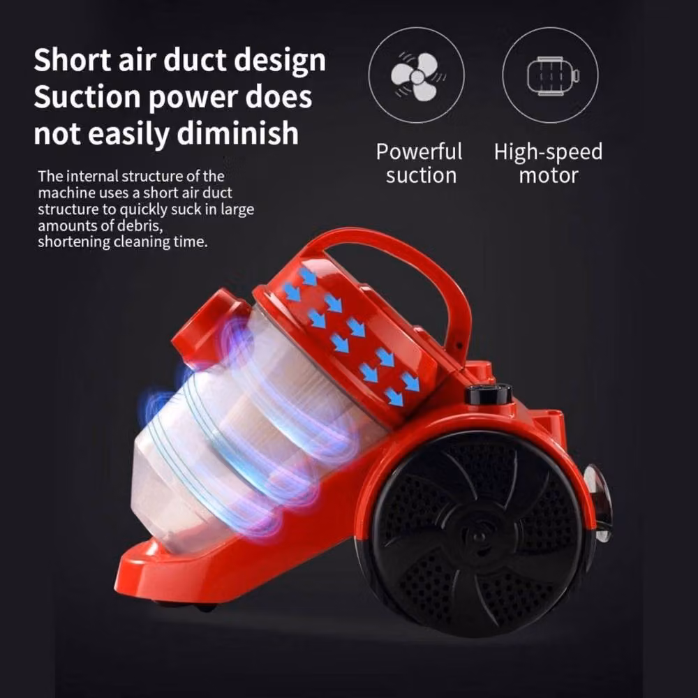 Kelvenix 1000W Multi-Function Bagless Vacuum and Dust Remover with HEPA Filter in Red – 4