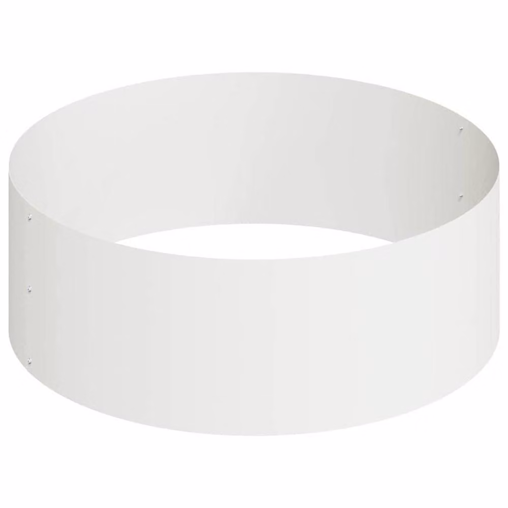 Berkfield Home Large Metal Planter Tub in White Powder-Coated Steel – 4
