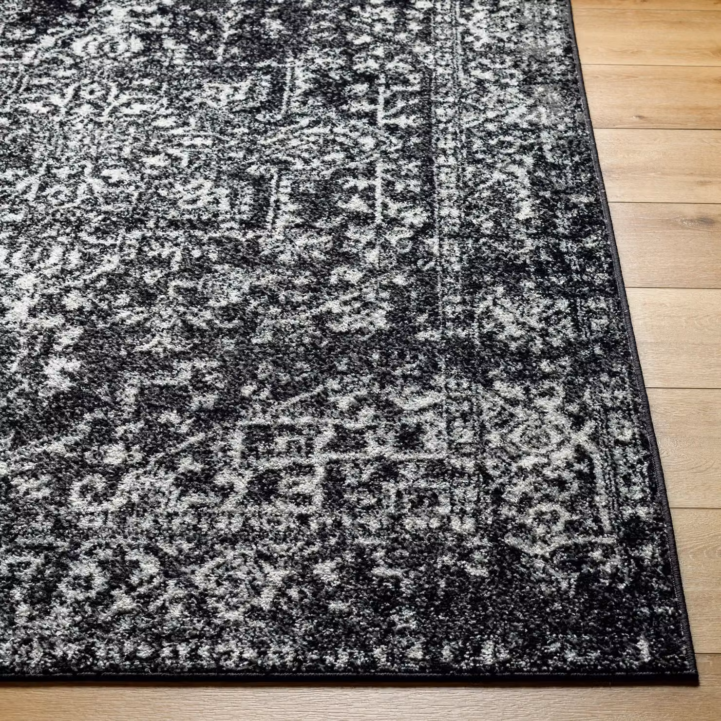 Livabliss Harput Vintage Boho Living Room Rug in Black, W: 160 cm, L: 220 cm – 3