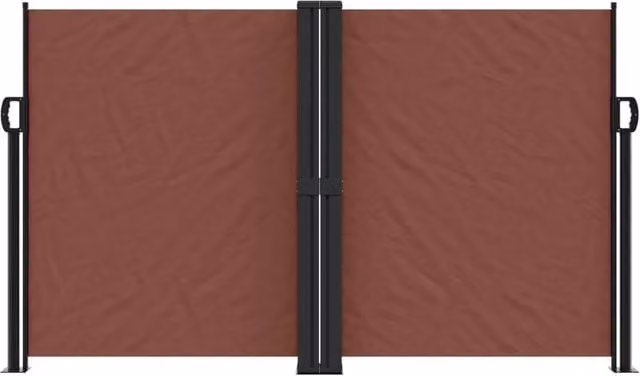 Berkfield Home Retractable Single Side Awning in Brown, W/D/H: 1200 x 140 x 140 cm