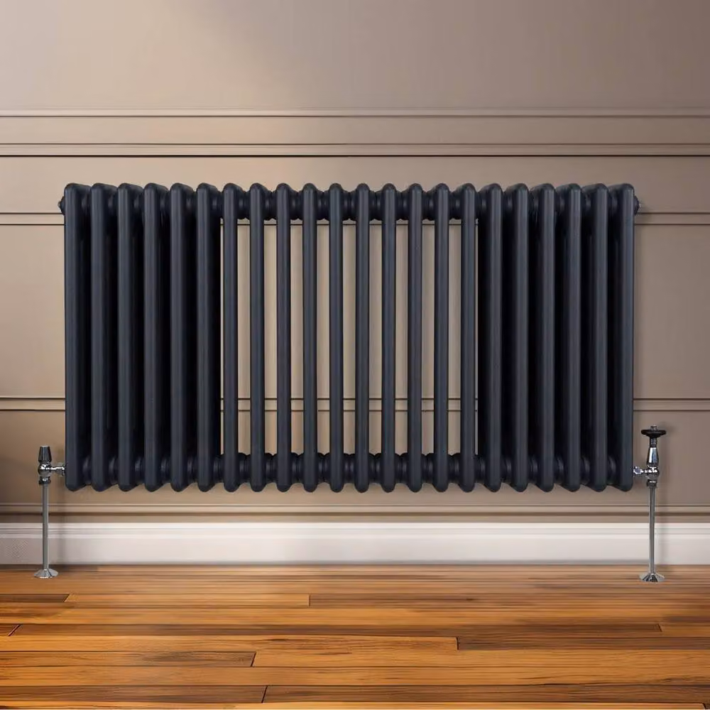 Monstershop Traditional 3 Column Steel Radiator in Anthracite Grey, W/H/D: 60.0 x 101.2 x 10.0 cm – 7