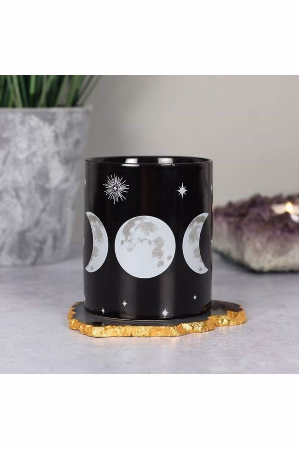 KDMD Triple Moon Black Patterned Ceramic Mug – 2