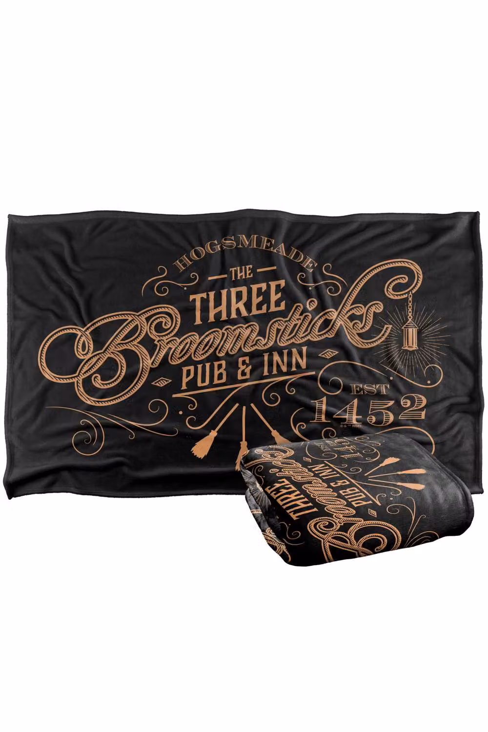 Warner Bros. Harry Potter Three Broomsticks Super Soft Silky Touch Fleece Throw Blanket, Multicolour, W: 152.4 cm x L: 152.4 cm – 7