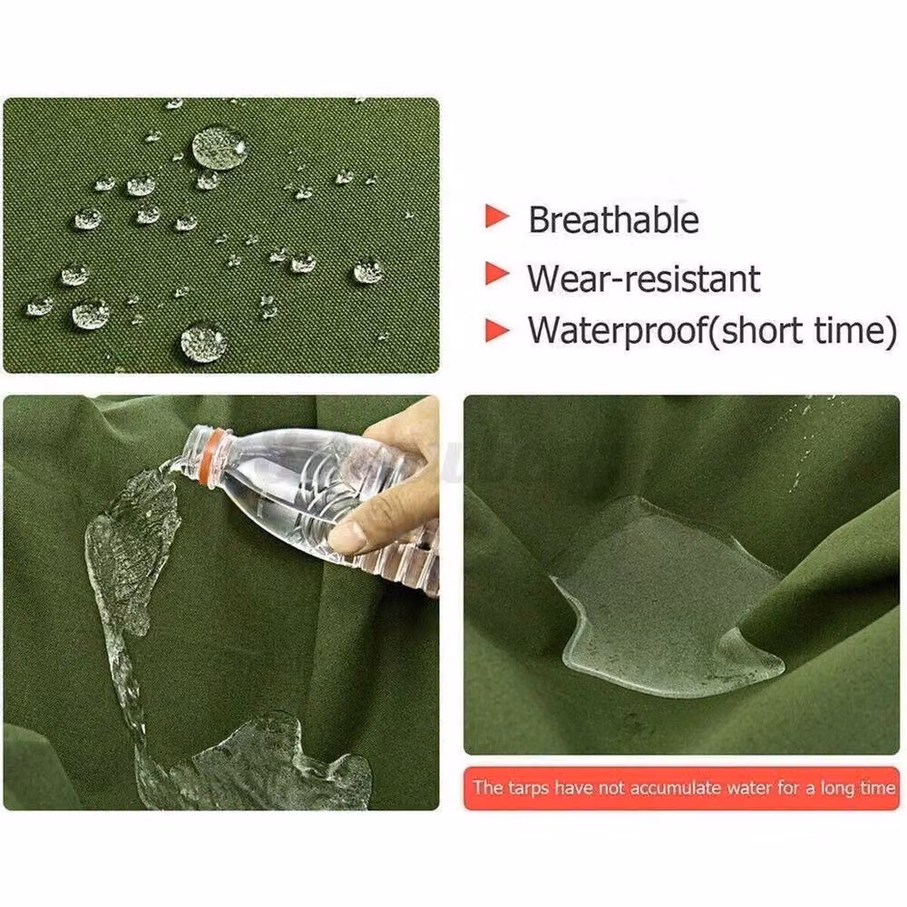 SPETLEK 2X Heavy-Duty Army Canvas Tarpaulin in Green – 2