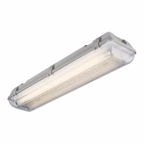 Netlighting Twin LED Ready Anti Corrosive Fitting, Grey, IP65, 4ft