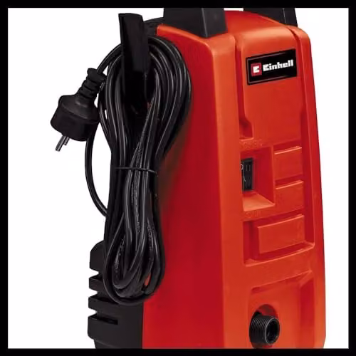 Einhell High-Pressure Cleaner 1200W, Max. 90 bar, Max. 372 l/h, Red and Black – 4