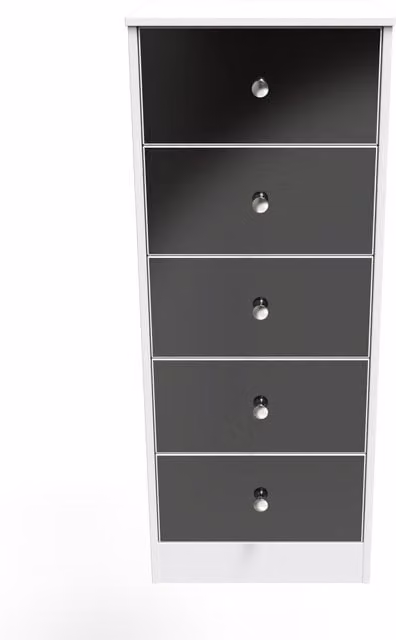 2 U Taunton 5 Drawer Tallboy in Black
