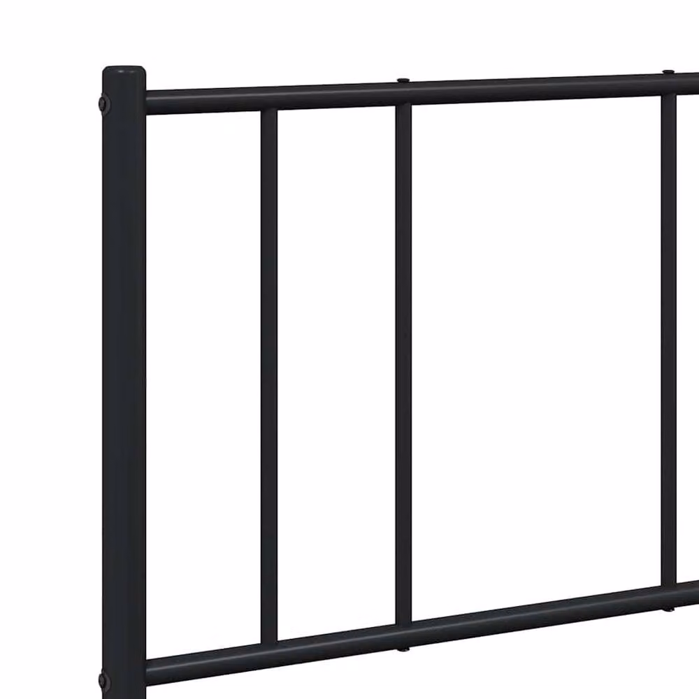 Berkfield Home Metal Bed Frame with Headboard and Drawers, Black, W: 160 cm, D: 200 cm, H: 90 cm – 3