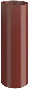 Lindab Galvanised Steel Sliding Downpipe, 87mm, Dark Red