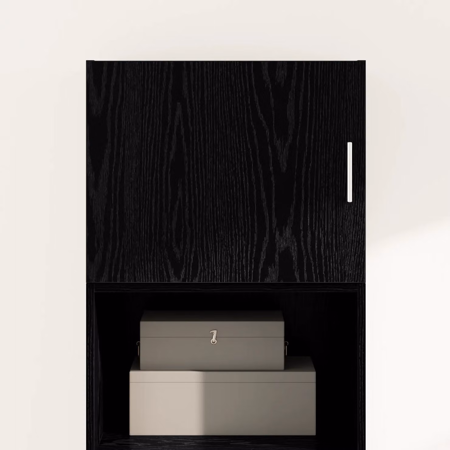 Berkfield Home Wall Mounted Cabinet in Black Oak, W: 50 cm, D: 42.5 cm, H: 40 cm – 3