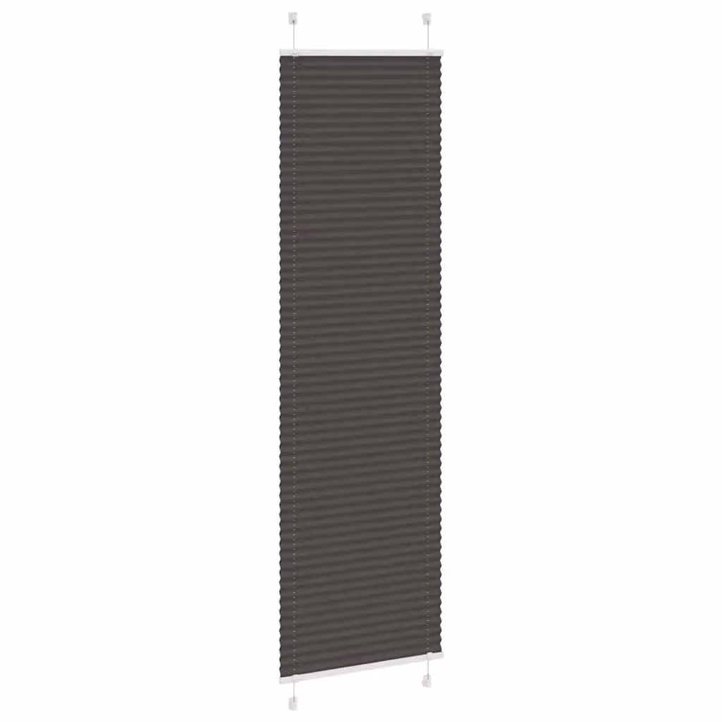 Berkfield Home Single Pleat Black Polyester Semi-Transparent Cord Blind, W: 64.4 cm, H: 200 cm – 3