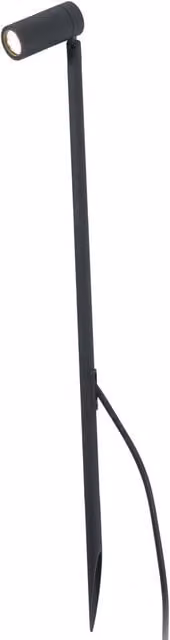 Netlighting Seth LED Outdoor Tall Ground Spike Light in Black, IP44 Rated