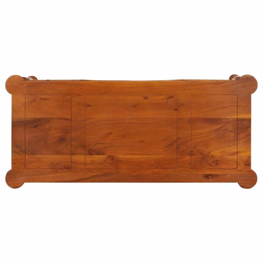 Berkfield Home Acacia Wood Writing Desk in Brown, W/D/H: 110 x 50 x 76 cm – 3