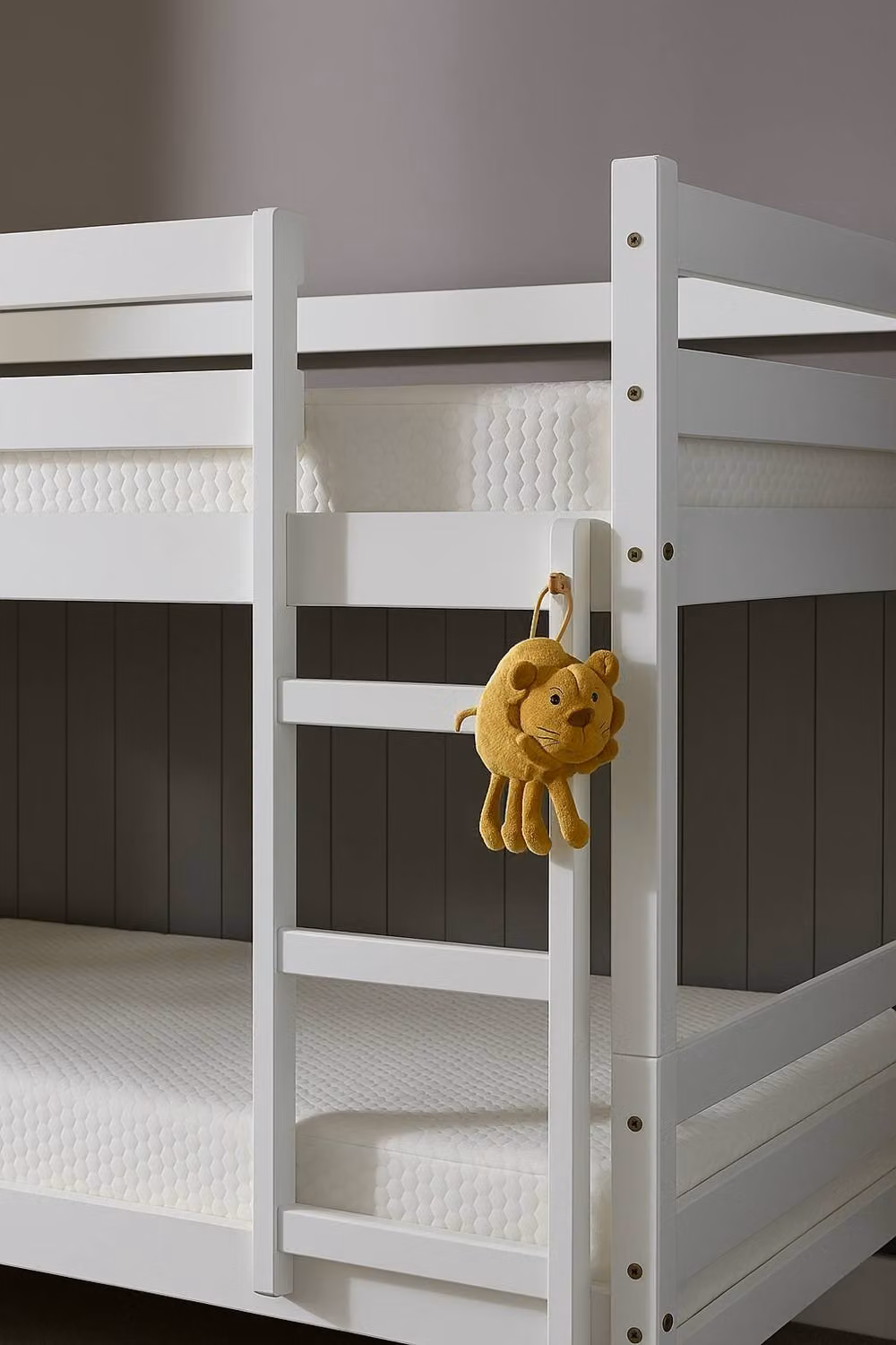Amani White Solid Wood Bunk Bed for Children that Converts to 2 Single Beds – 2