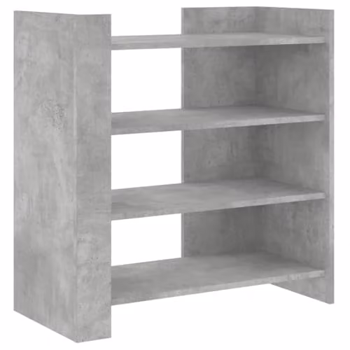 vidaXL Modern Sideboard in Concrete Grey, Engineered Wood, W/D/H: 73.5 x 35 x 75 cm