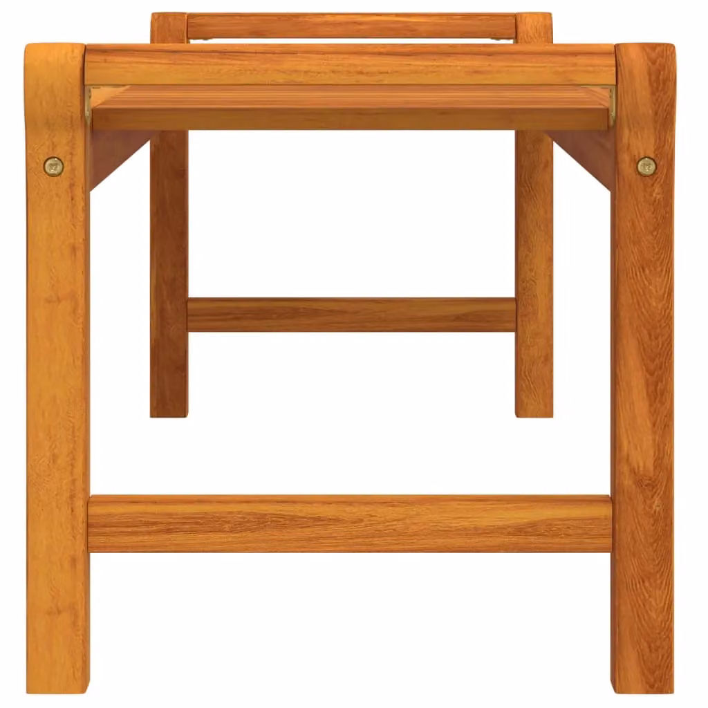 Berkfield Home Brown Acacia Solid Wood Rectangular Coffee Table W/D/H: 100 x 50 x 50 cm – 3