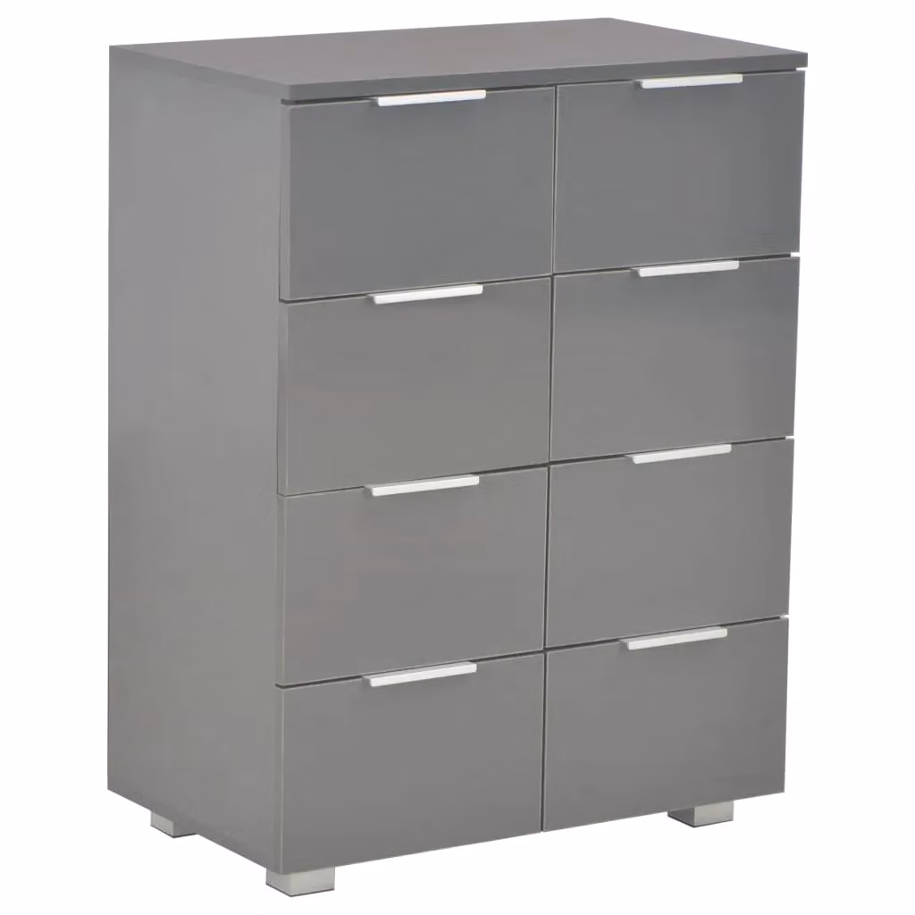 Berkfield Home High Gloss Grey Sideboard, W/D/H: 60 x 35 x 80 cm – 2