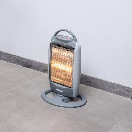 Geepas 1200W Halogen Infrared Portable Heater in Grey, Pack of 2 – 2