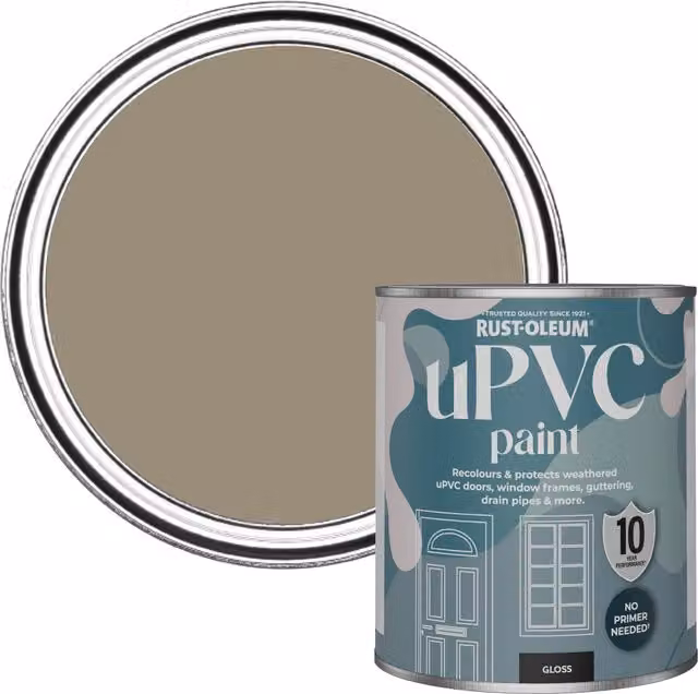 Rust-Oleum UPVC Paint in Gloss Finish, Brown, 0.75 l