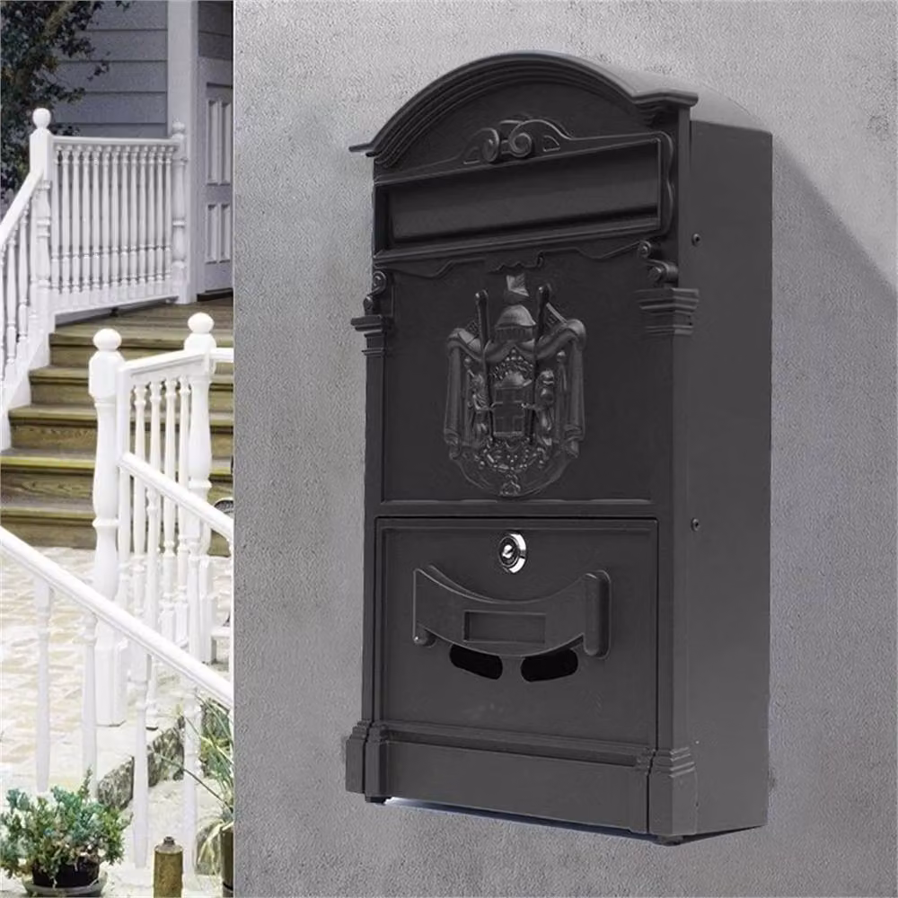 SPETLEK Aluminium Large Letter Post Box, Black – 4