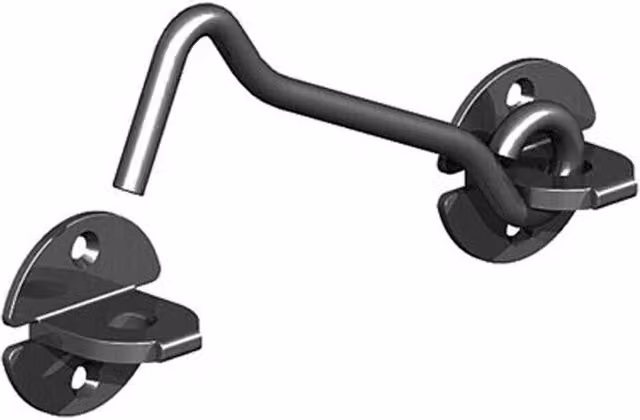 GateMate Black Cabin Hook