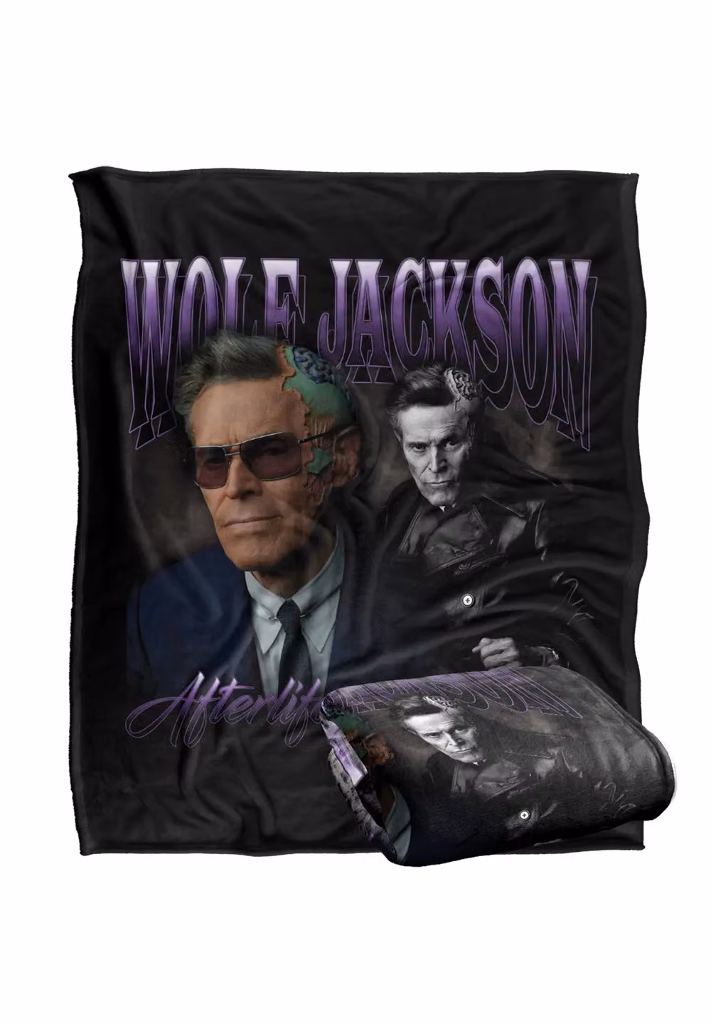 LOGOVISION Beetlejuice 2 Super Soft Fleece Throw Blanket, Multicolour and White, W: 152 cm, D: 127 cm – 7