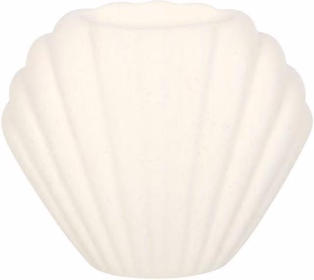 KDMD Seashell Stone Oil Burner in Sand and White