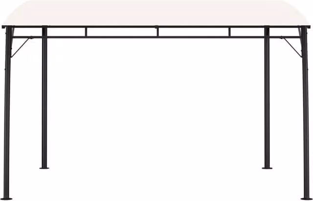 Berkfield Home Garden Sunshade Awning in Beige/White, W: 300 cm, D: 300 cm, H: 255 cm – 1
